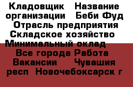 Кладовщик › Название организации ­ Беби Фуд › Отрасль предприятия ­ Складское хозяйство › Минимальный оклад ­ 1 - Все города Работа » Вакансии   . Чувашия респ.,Новочебоксарск г.